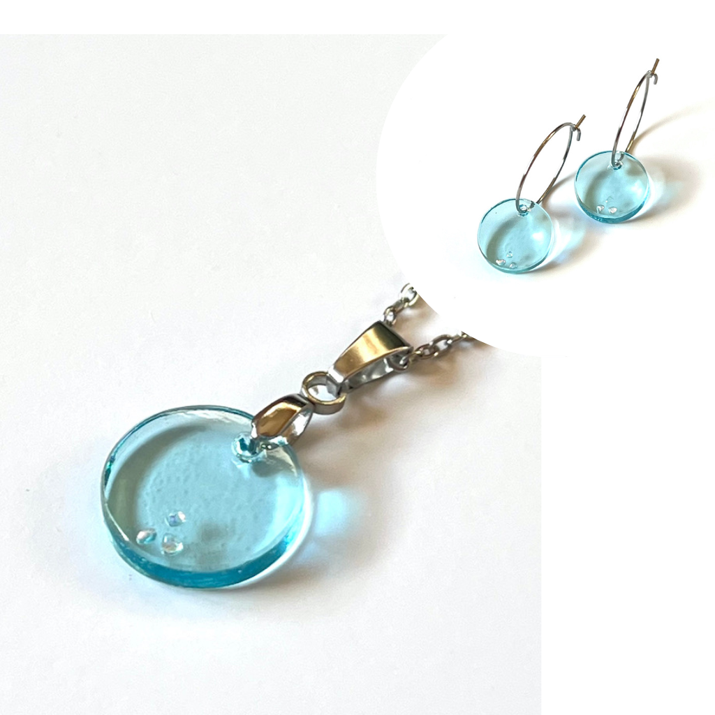 Sada Eufrozina mini z lahve ginu Bombay Sapphire s třpytkami